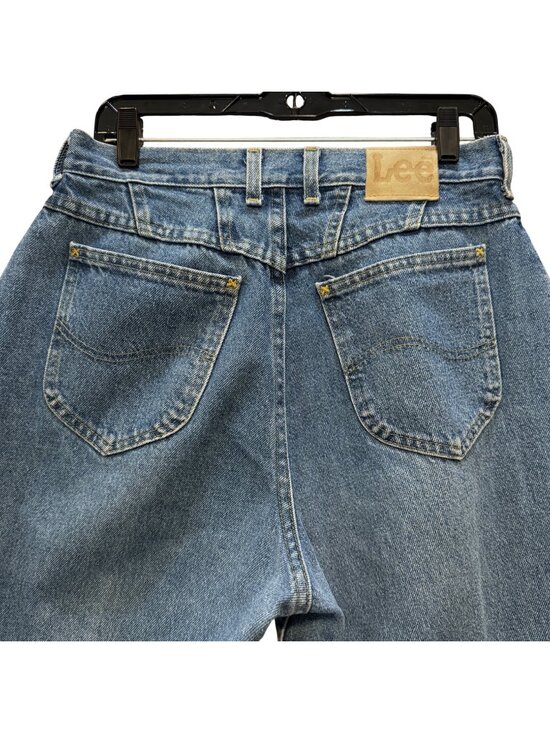 Lee Denim - Vintage 1980s Lee Mom Jeans Size 12 High Waisted V -Shaped Yoke Tapered Leg